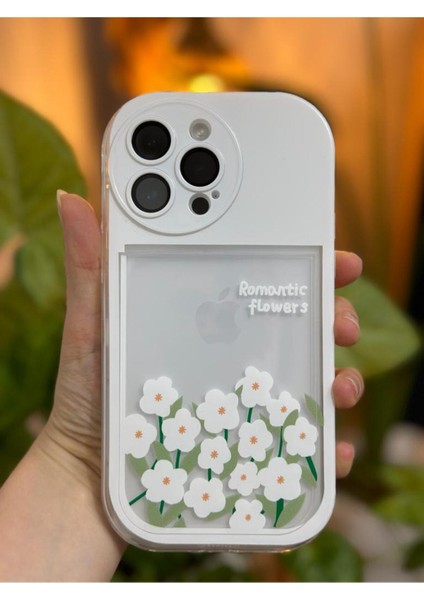 Iphone 14 Promax Uyumlu Oyuncaklı Romantic Flowers Çiçek Desenli Aa Kalite modelleri
