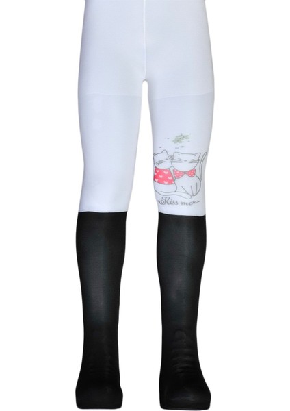 Beril Desenli Çocuk Külotlu Bot Çorap_KissMe