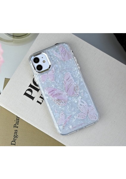 Iphone 12 ve 12 Pro Uyumlu 2in1 Kelebek Tasarım Baskılı Esnek Silikon Kılıf indirimleri