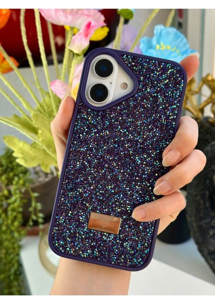 Iphone 16 Uyumlu Elmas Tasarımlı Taşlı Işıltılı Parlak Pırlanta Silikon Kılıf modelleri