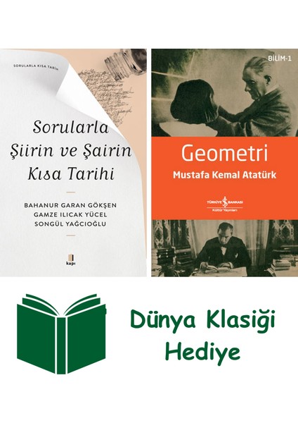 Sorularla Şiirin ve Şairin Kısa Tarihi + Geometri + Dünya Klasiği Hediye