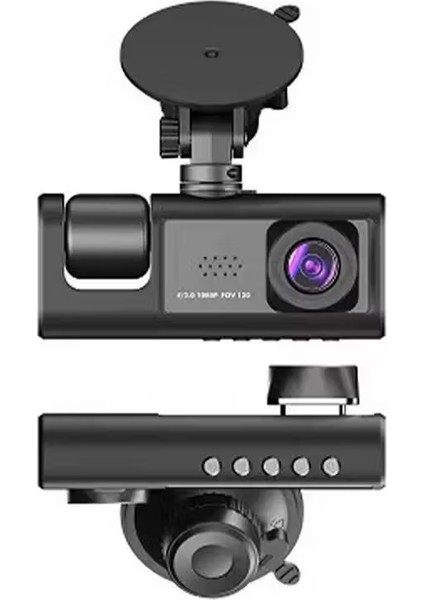 - Araç İçi Güvenlik Kamerası - 3 Kamera - 1080P Çözünürlük - Super HD fırsatları