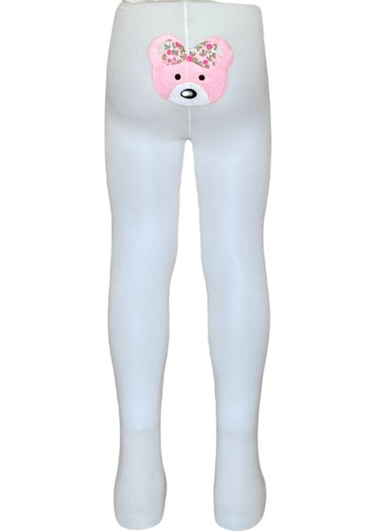 Poposu 3D Aksesuar Desenli Mikro Bebek Külotlu Çorap_Ayıcık