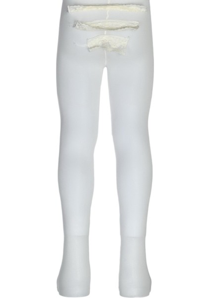 Poposu Dantelli Mikro Bebek Külotlu Çorap