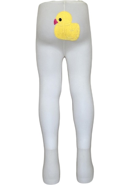 Poposu 3D Aksesuar Desenli Mikro Bebek Külotlu Çorap_Civciv