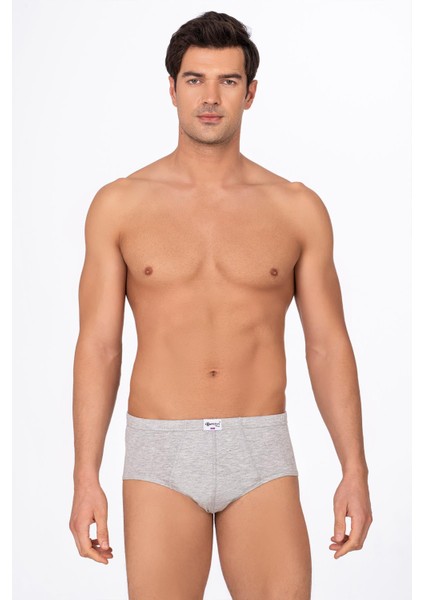 Erkek Pamuklu Süprem Slip Külot 3'lü Paket – Rahat & Dayanıklı | Gri Melanj K0037 fiyatları