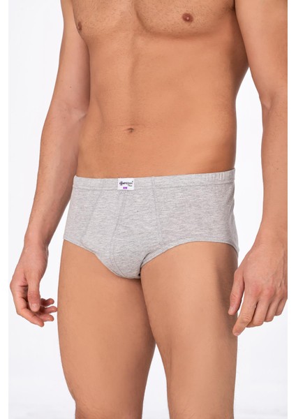 Erkek Pamuklu Süprem Slip Külot 3'lü Paket – Rahat & Dayanıklı | Gri Melanj K0037 modelleri