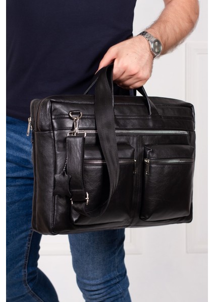 Deri Evrak Notebook (Laptop) Çantası