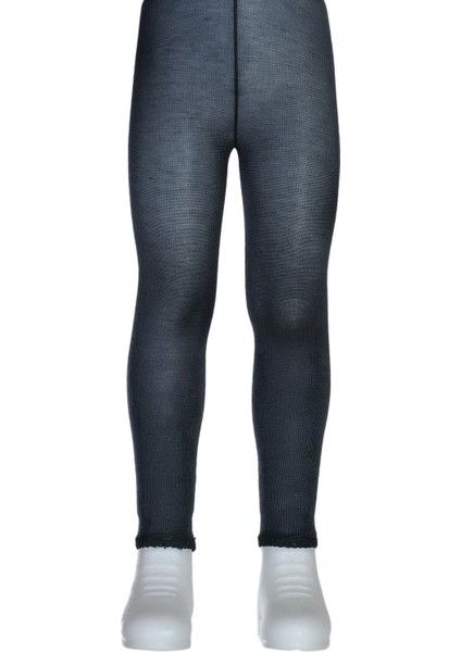 Bileği Dantelli Cotton Bebek Tayt