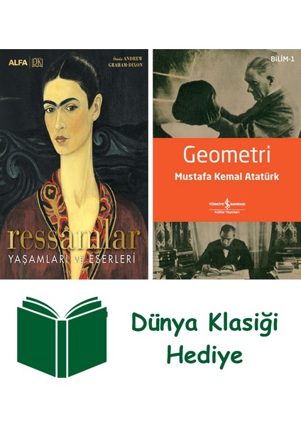 Ressamlar Yaşamları ve Eserleri (Ciltli) + Geometri + Dünya Klasiği Hediye