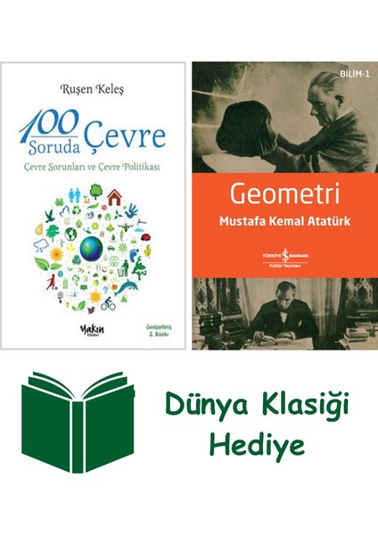 100 Soruda Çevre + Geometri + Dünya Klasiği Hediye