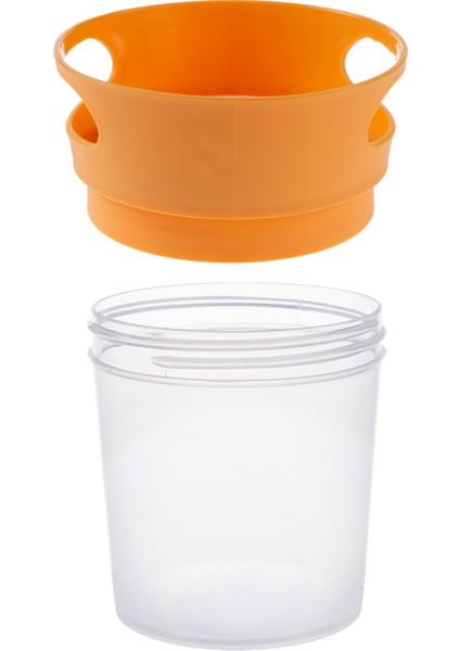 Dökülmeyi Önleyen Bebek Alıştırma & Atıştırma Mama Kabı - Kayısı