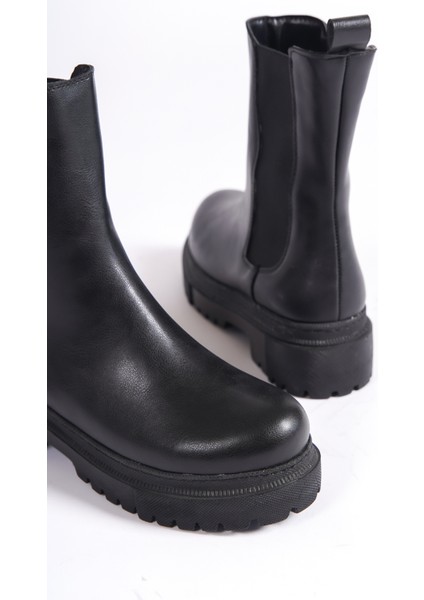 Nora Lastikli Ortopedik Taban Suya ve Soğuğa Dayanıklı Günlük Kışlık Kadın Bot St Siyah fiyatları