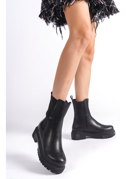 Nora Lastikli Ortopedik Taban Suya ve Soğuğa Dayanıklı Günlük Kışlık Kadın Bot St Siyah fırsatları