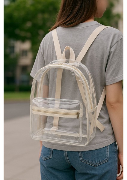 Renkli LED IşıklI Şeffaf PVC Sırt Çantası modelleri