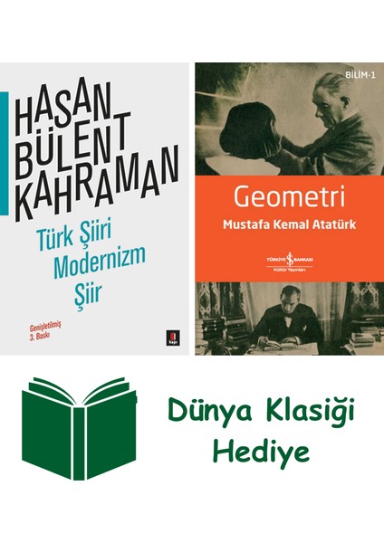 Türk Şiiri Modernizm Şiir + Geometri + Dünya Klasiği Hediye