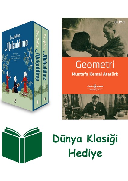 Mukaddime 1-2 Set (Ciltli - Kutulu) + Geometri + Dünya Klasiği Hediye