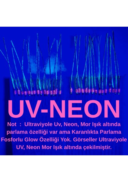 Çapari, Istavrit Çaparisi, 30X12 Beden, Ultraviyole Uv Neon Koyu Yeşil Sim, 11 No Beyaz Iğne, 15 Iğneli 2li Paket fiyatları