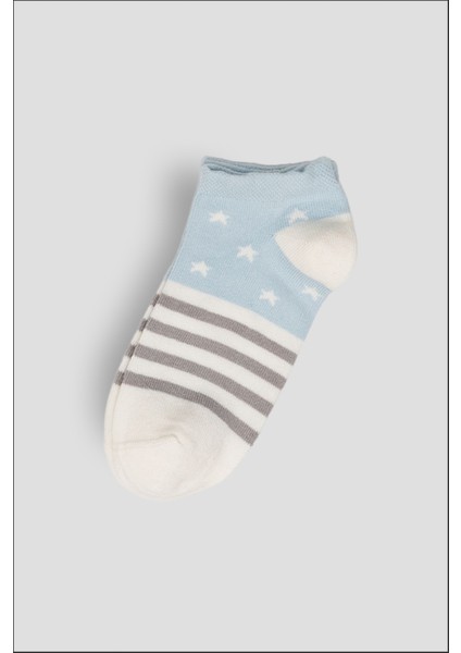 4 Çift Yazlık Pamuklu Erkek Çocuk Patik Çorabı modelleri