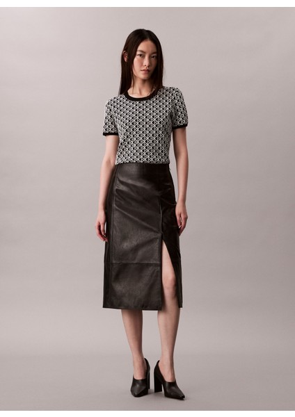 Yuvarlak Yaka Standart Siyah Kadın Kazak LV044D313GUB1