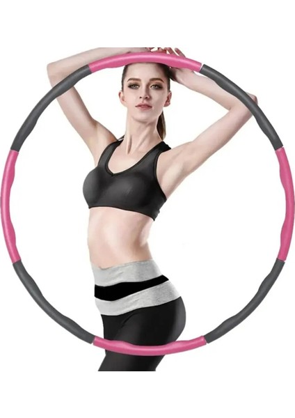 Hulalop Egzersiz Çemberi 8 parçalı Ayarlanabilir Ağırlıklı 1kg 72/85/95 cm Hoop Bel Bölgesi fiyatları