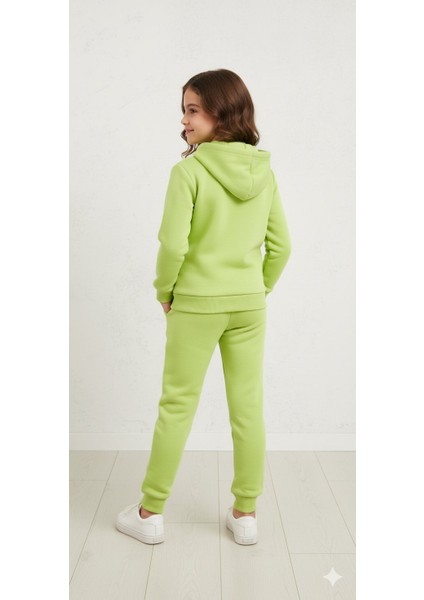 3 Iplik Şardonlu Kapüşonlu Eşofman Takımı 2'li I Çocuk Takım Cepli Kapüşonlu I Fermuarlı Takım indirimleri