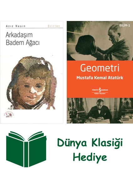 Arkadaşım Bağdem Ağacı + Geometri + Dünya Klasiği Hediye