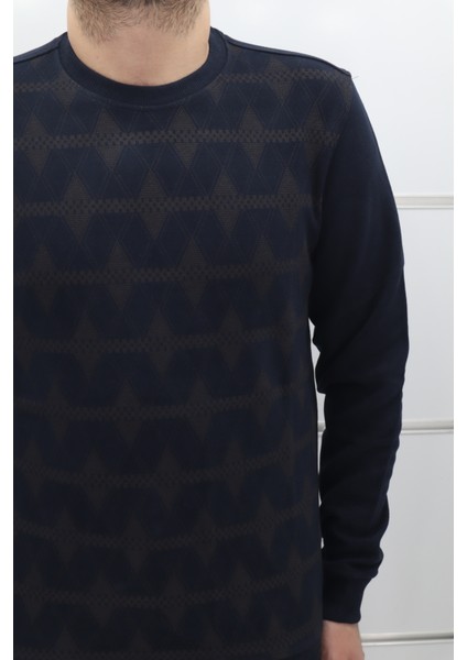 Fistan Store Erkek Desenli Spor Kesim Normal Kalıp Bisiklet Yaka Selanik Kumaşlı Kışlık Kazak fiyatları