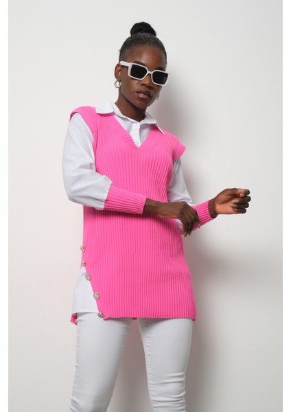 Fitilli Triko Süveterli Gömlek Ikili Kombin modelleri