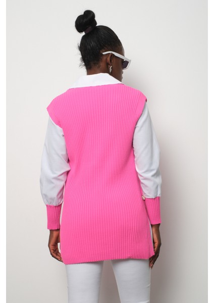 Fitilli Triko Süveterli Gömlek Ikili Kombin fırsatları