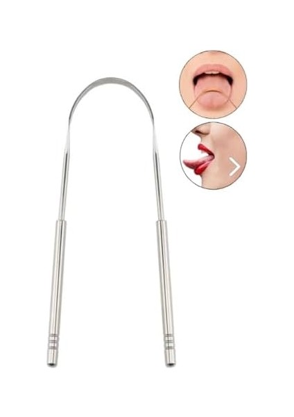 Tineke Metal Dil Temizleme Dil Sıyırıcı Dil Temizleyici Gümüş Hilal Çelik Paslanmaz Hijyenik fiyatları