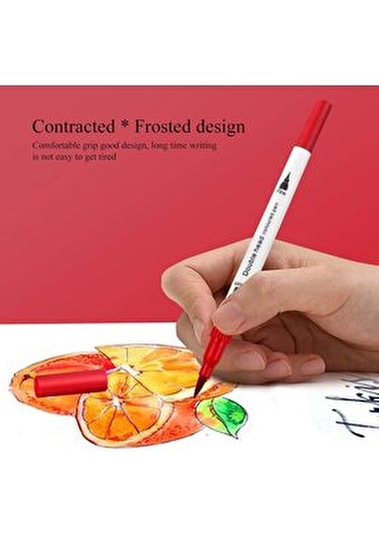 12 Renk Çift Uçlu Dual Tip Brush Pen Fırça Uçlu & Artmino Fineliner Sanat Kalemi fırsatları