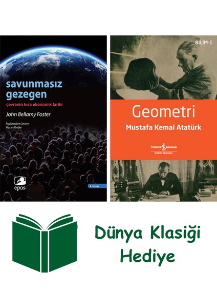 Savunmasız Gezegen + Geometri + Dünya Klasiği Hediye