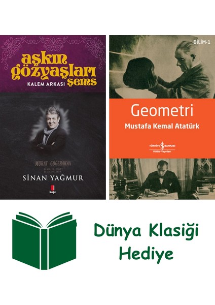 Aşkın Gözyaşları Şems - Kalem Arkası + Geometri + Dünya Klasiği Hediye
