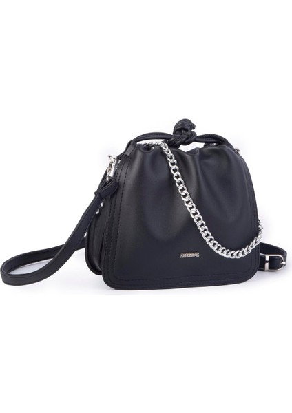 Kadın Zincirli Büzmeli Çıtçıtlı Omuz ve Çapraz Çanta fırsatları