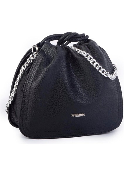 Kadın Zincirli Büzmeli Çıtçıtlı Omuz ve Çapraz Çanta fiyatları