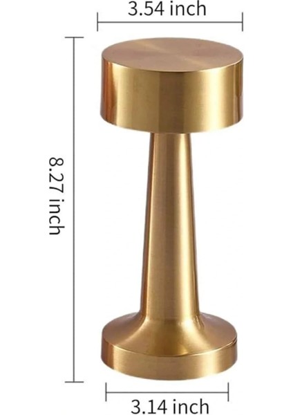 Kablosuz Renkli Masa ve Gece Lambası Altın Rengi Dokunmatik LED Lamba fırsatları