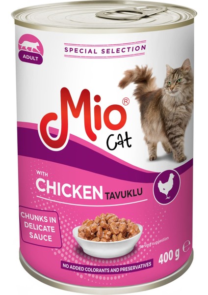 Yaş Mama - Mio 400 gr Kedi - Tavuklu