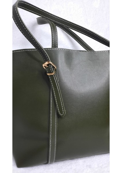 Fularlı Büyük Boy Kadın Omuz Çantası