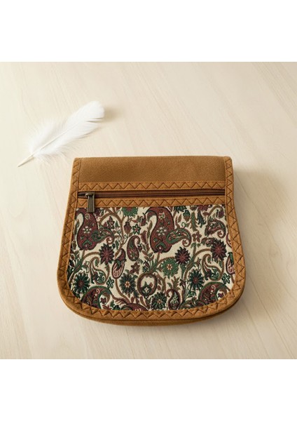 Iran Işi El Yapımı Etnik Desenli Taba Bohem Askılı Küçük Boy Omuz Çantası fiyatları