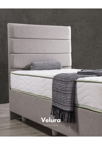 Rüya Form Tek Kişilik Yatak Baza Başlık Seti (90 x 190)