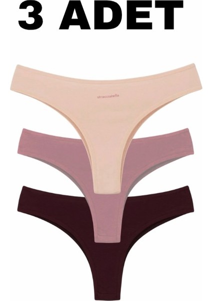 3'lü Set Pamuklu Brazilian Külot