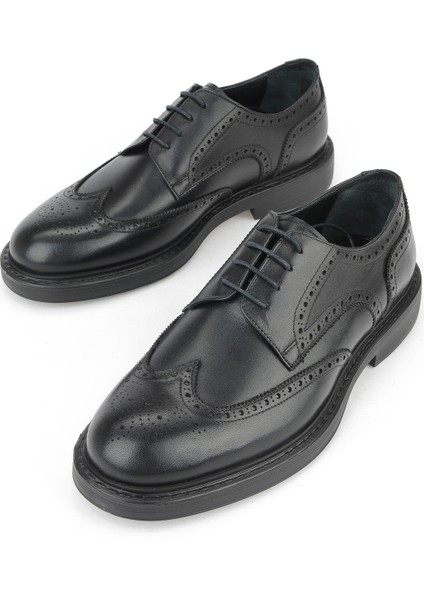 , Erkek Hakiki Deri Ayakkabı 15350Z1116 Siyah indirimleri