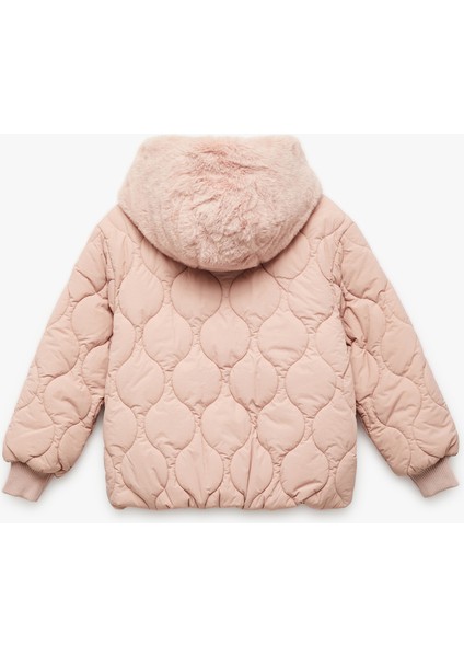 Uzun Kollu Polar Astarlı Fermuarlı Kapitone Kapşonlu Mont fiyatları