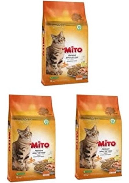 Adult Cat Tavuklu Yetişkin Kedi Maması 1 kg - 3 Adet