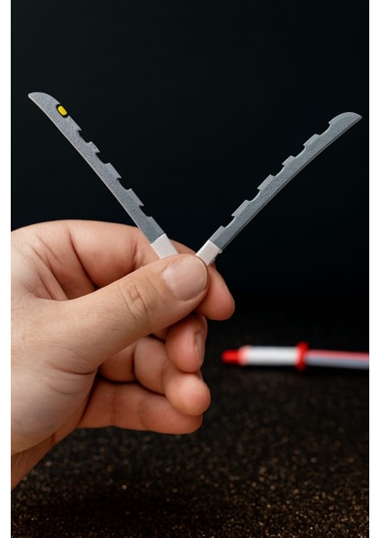 Demon Slayer Mini Katana Seti – 7 Karakter – 3D Baskı Koleksiyon Kılıçları modelleri