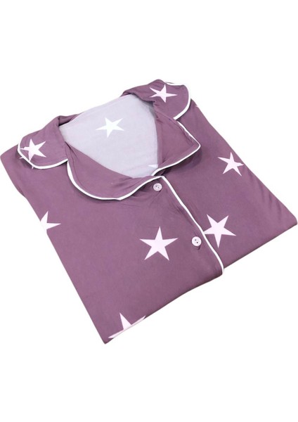 Pijamood Kadın Milan Kumaş Önü Düğmeli Mevsimlik Uzun Kol Pijama Takımı fiyatları