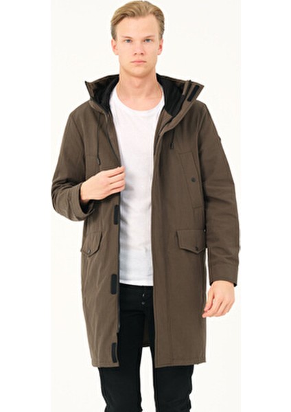 Erkek Mont Kapüşonlu Uzun Erkek Parka fiyatları