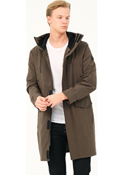 Erkek Mont Kapüşonlu Uzun Erkek Parka modelleri