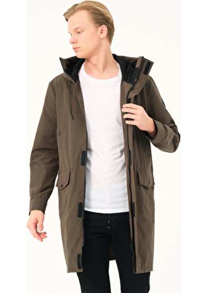 Erkek Mont Kapüşonlu Uzun Erkek Parka indirimleri